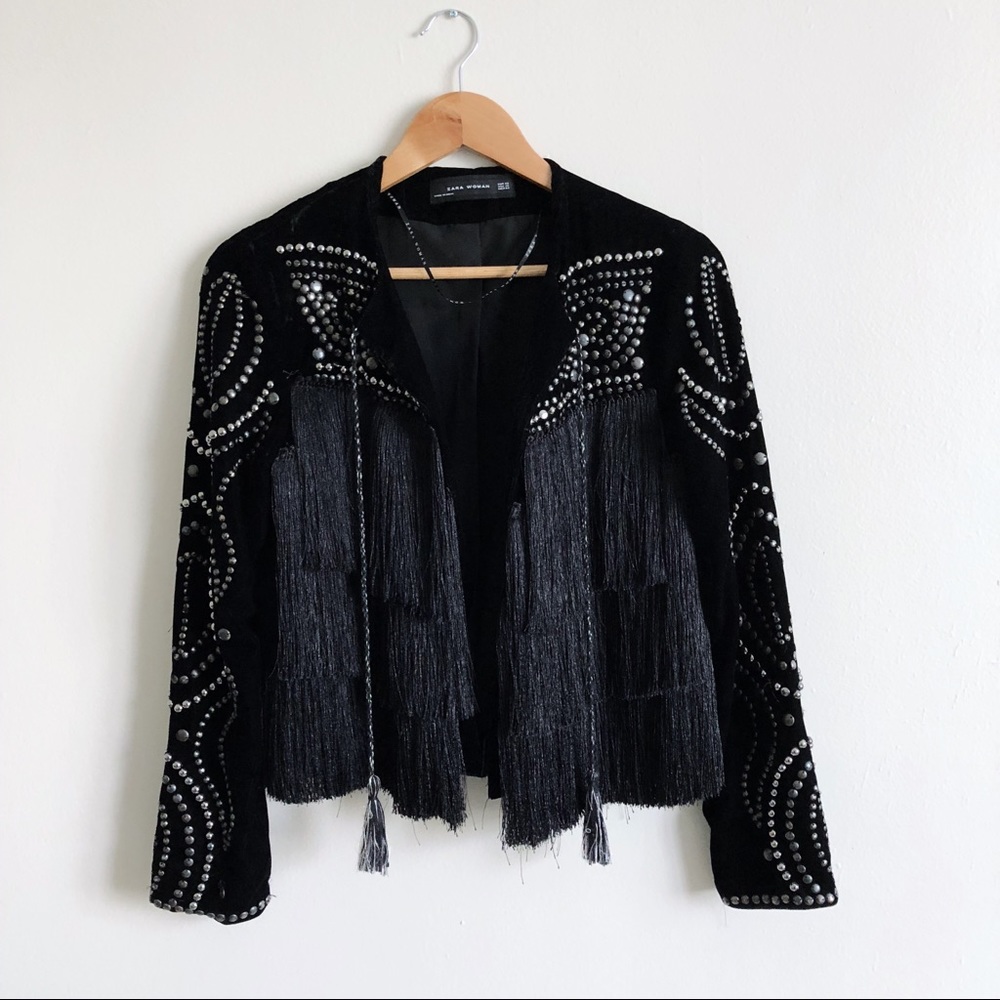 Zara embellished jacket